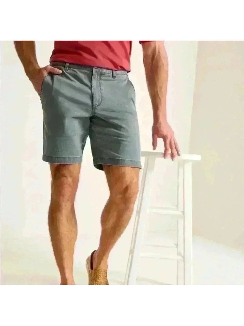 Tommy Bahama Boracay Chino Gray Shirts Men Size 38